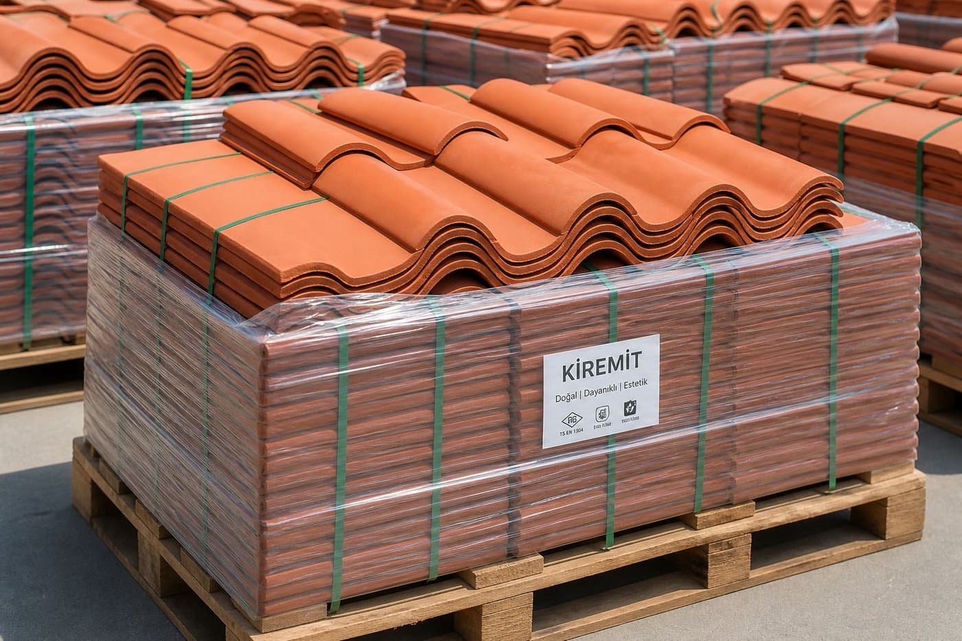 Çatı kiremiti paletleri