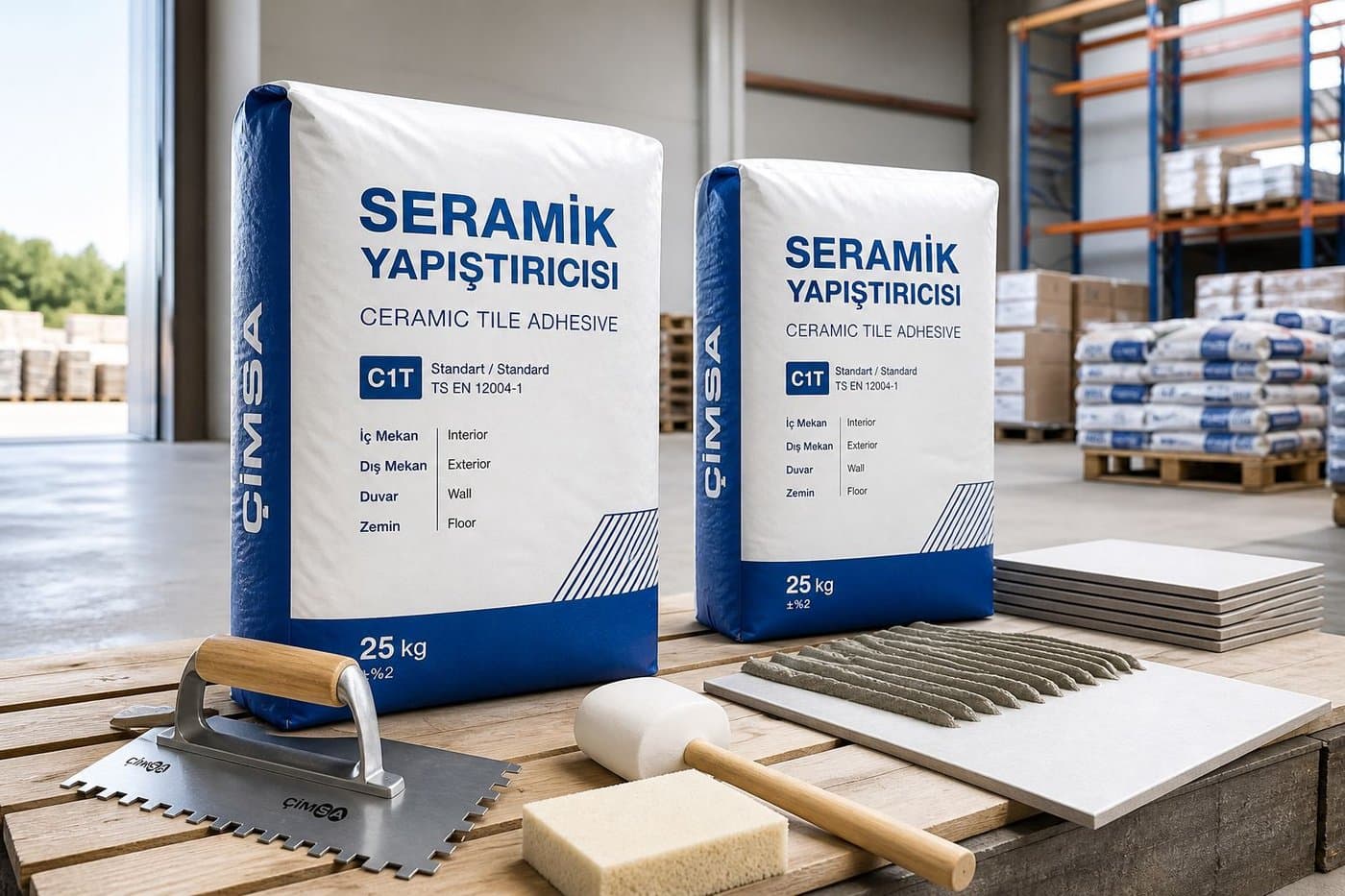 Seramik yapıştırıcısı ve uygulama malzemeleri